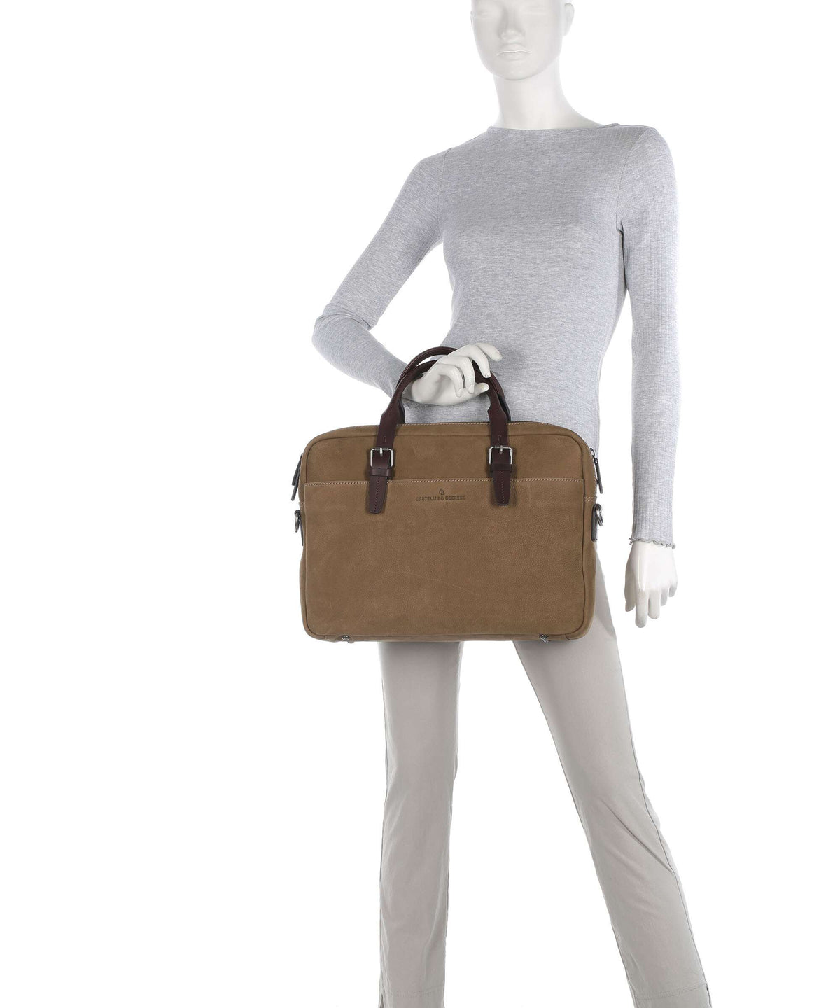 Castelijn & Beerens Veneto Briefcase taupe