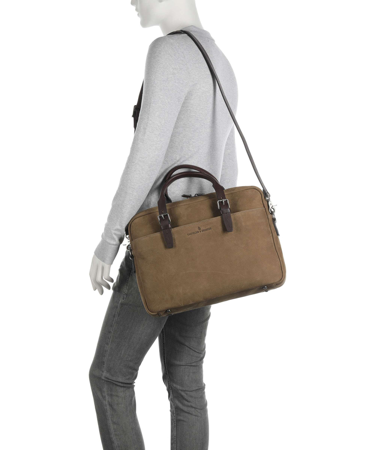 Castelijn & Beerens Veneto Briefcase taupe
