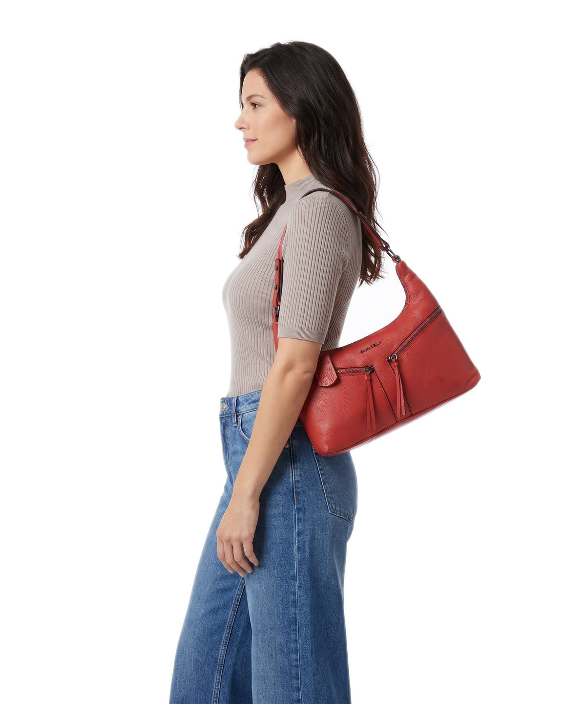 Burkely Rock Ruby Hobo bag red