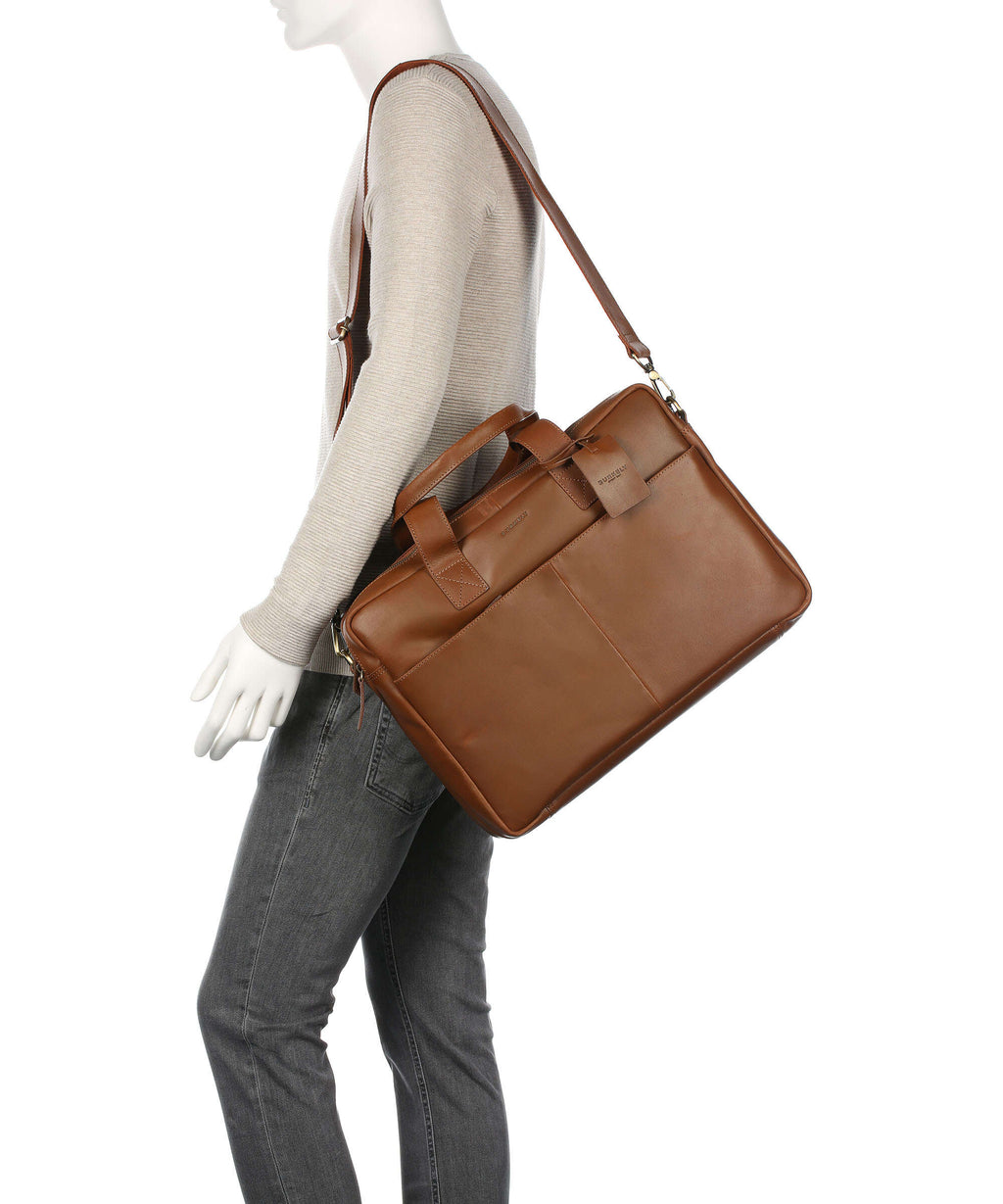 Burkely Vintage Jesse Briefcase cognac