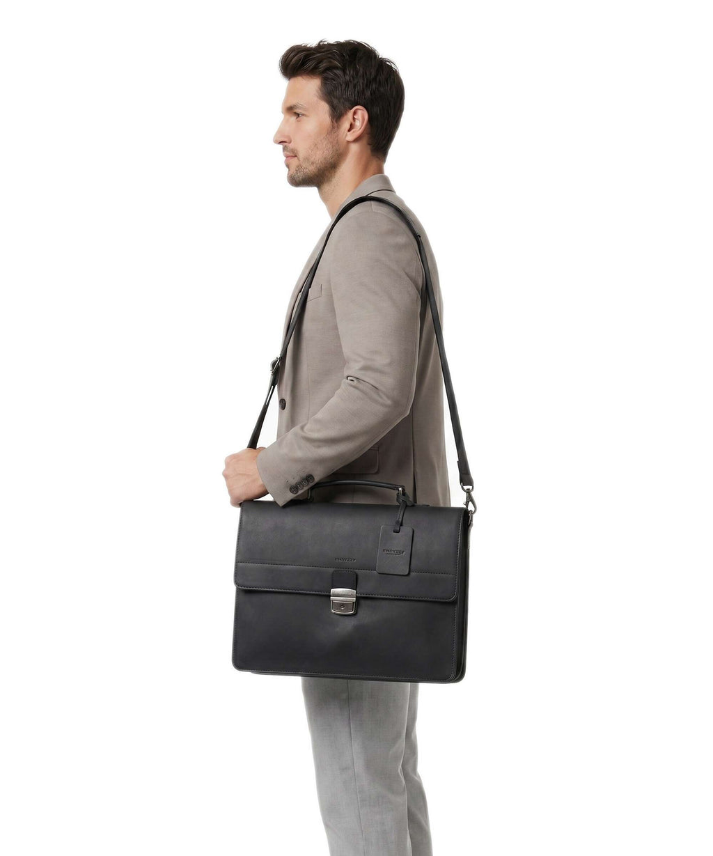 Burkely Vintage Dean Briefcase black