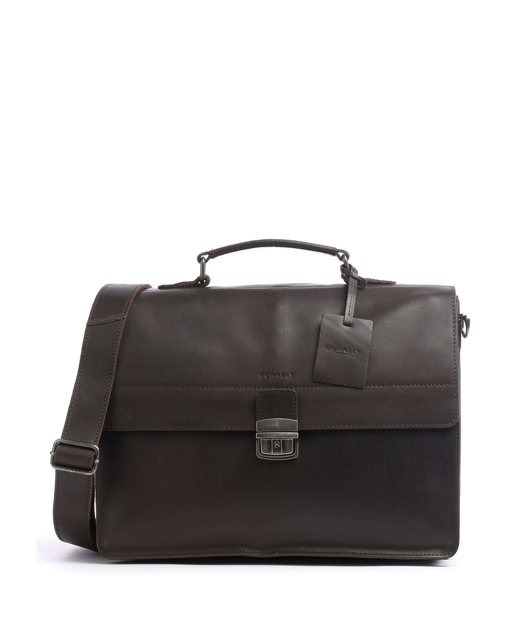 Burkely Vintage Dean Briefcase dark brown