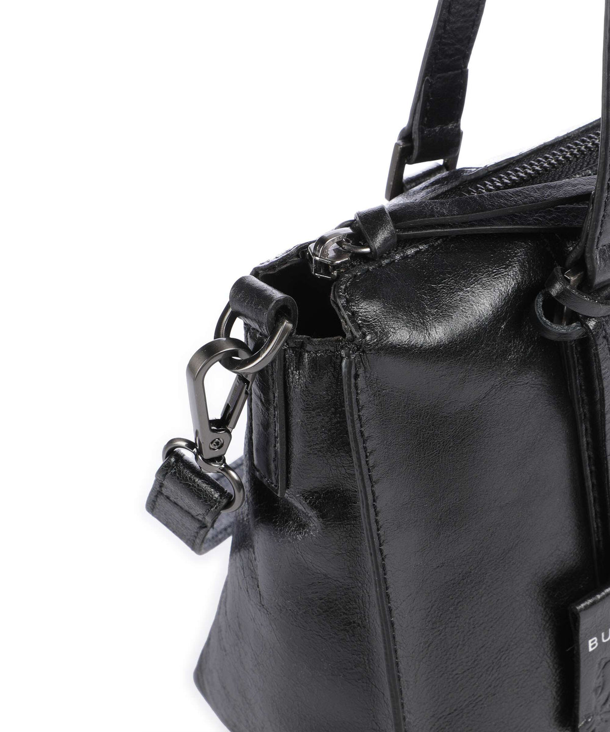 Burkely Creased Crystal Handbag black
