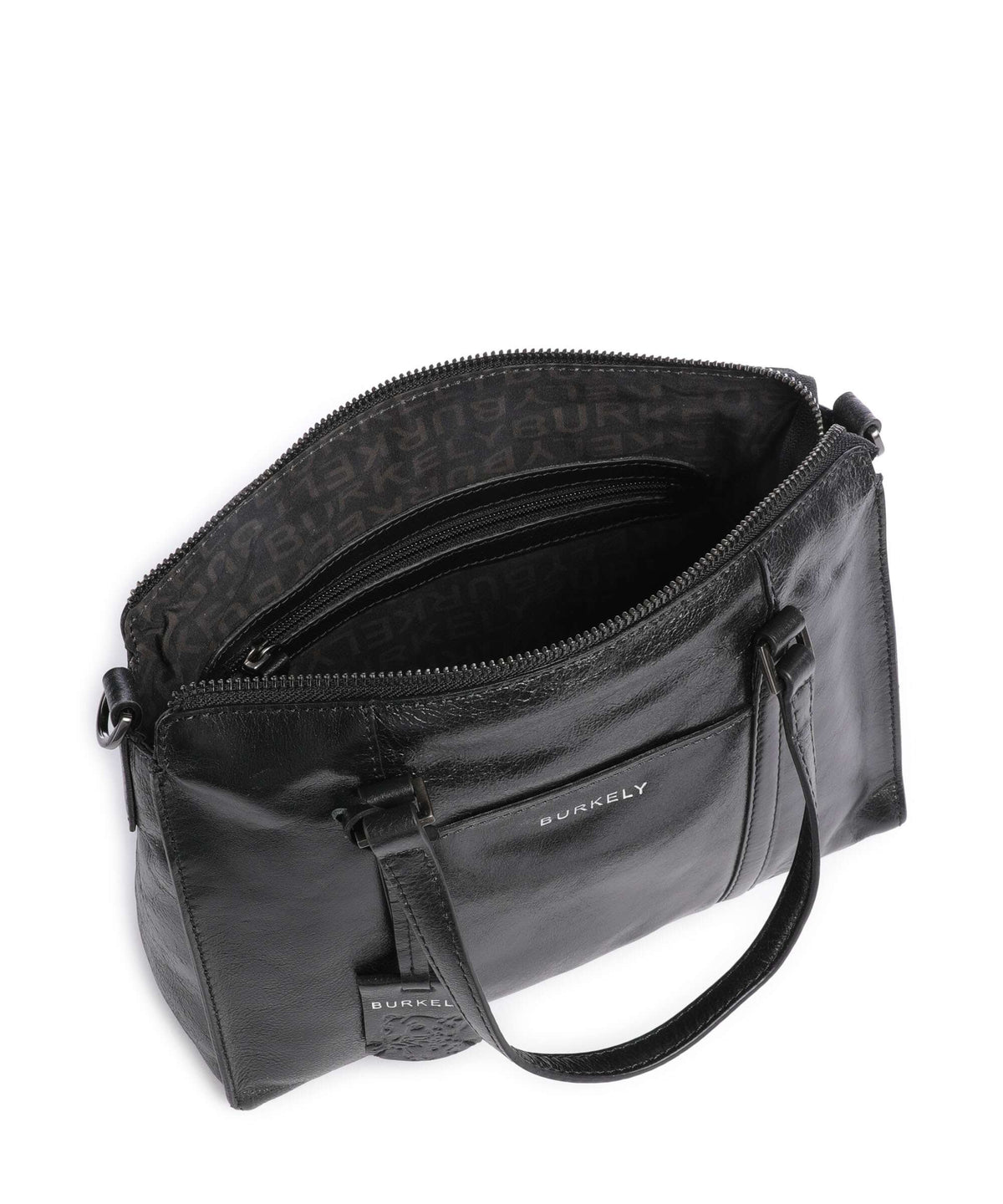 Burkely Creased Crystal Handbag black