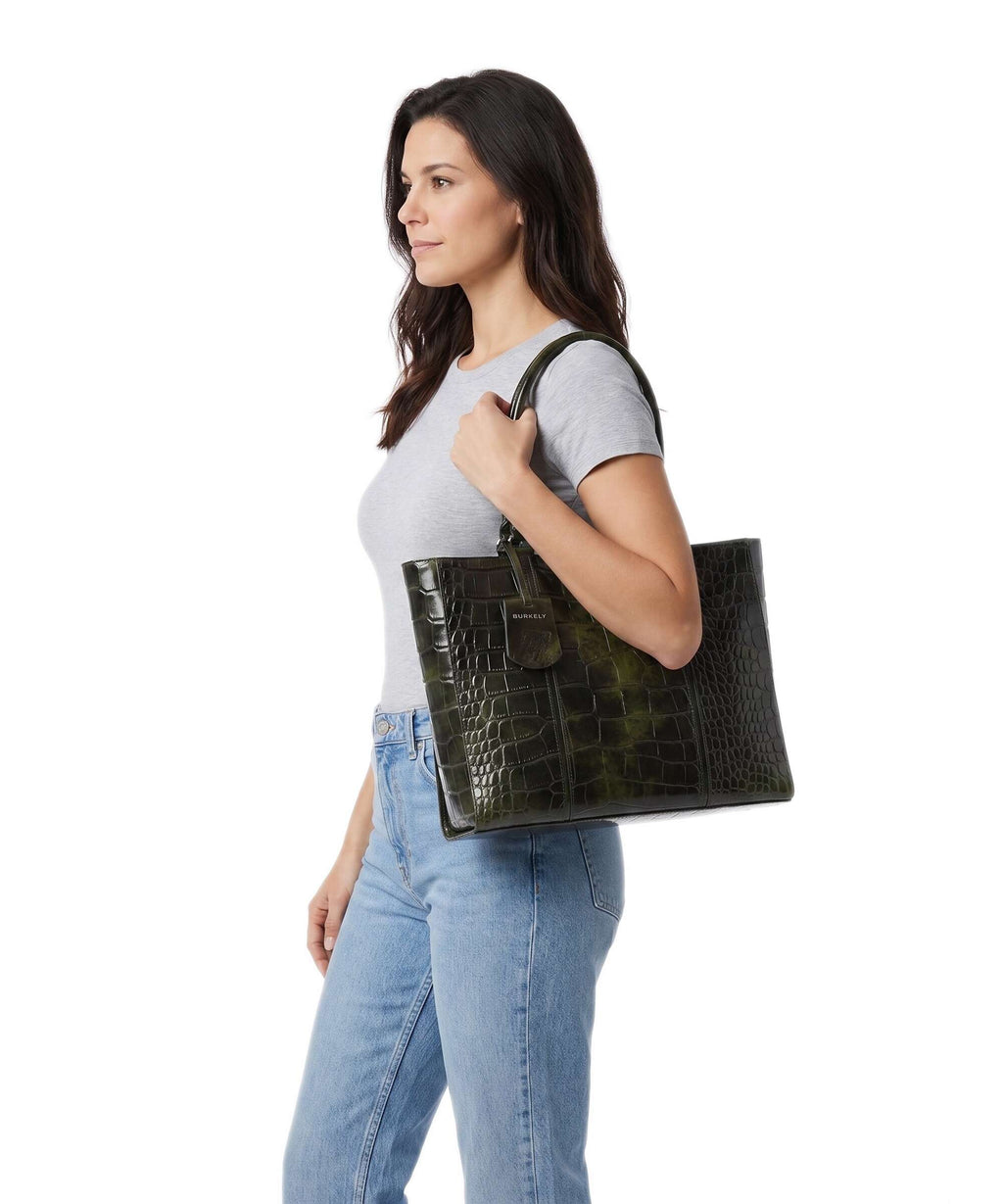 Burkely Cool Colbie Tote bag olive patent