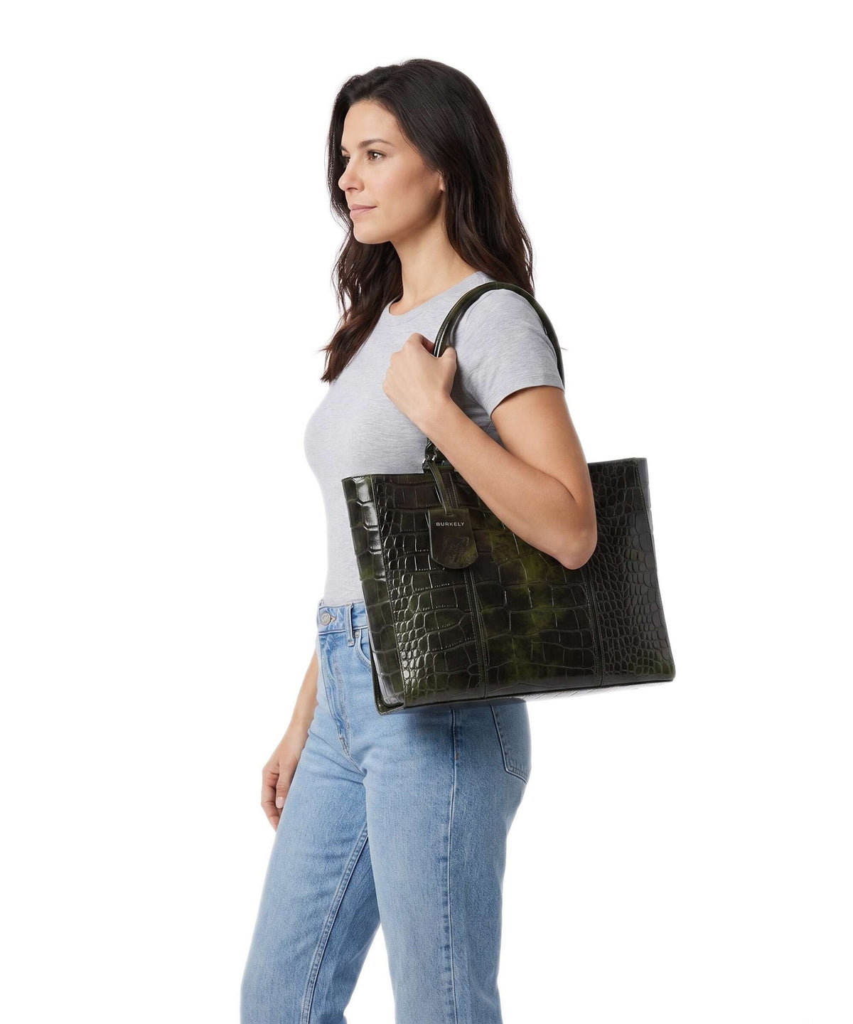 Burkely Cool Colbie Tote bag olive patent