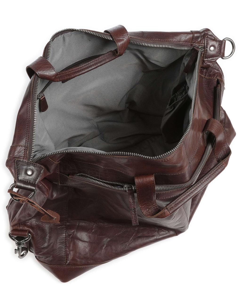 Spikes & Sparrow Bronco Weekend bag dark brown
