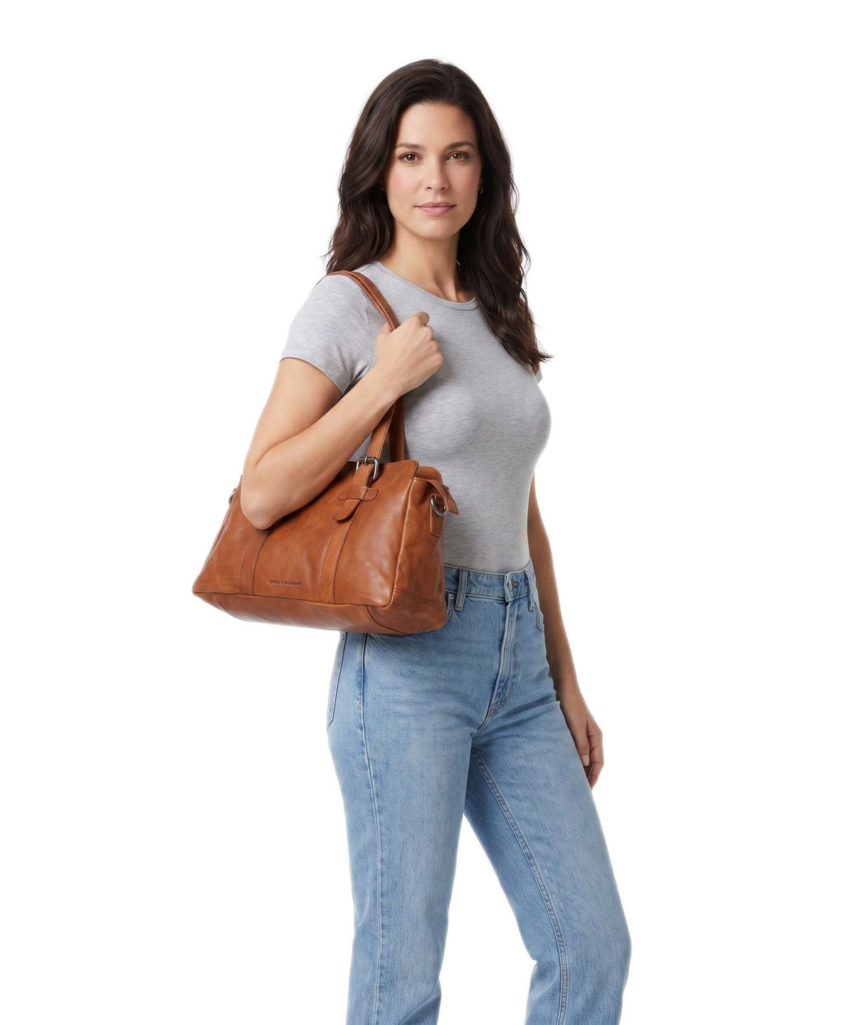 Spikes & Sparrow Bronco Shoulder bag brandy