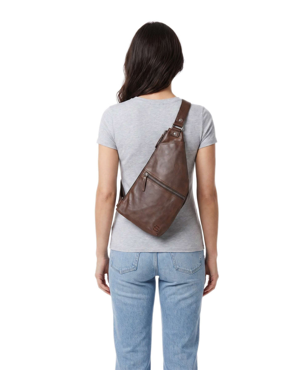 Spikes & Sparrow Apache Reese Sling bag dunkelbraun