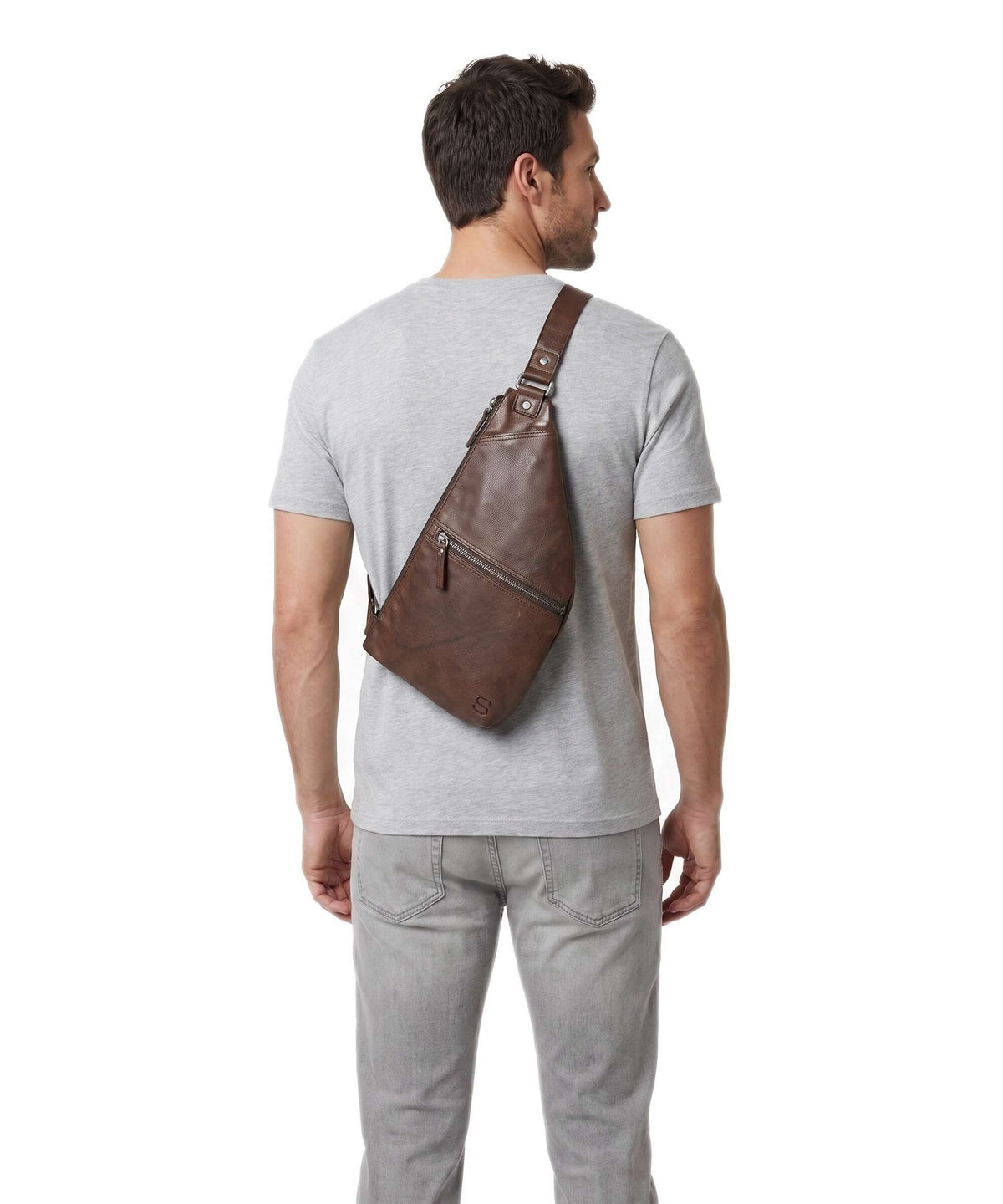 Spikes & Sparrow Apache Reese Sling bag dunkelbraun
