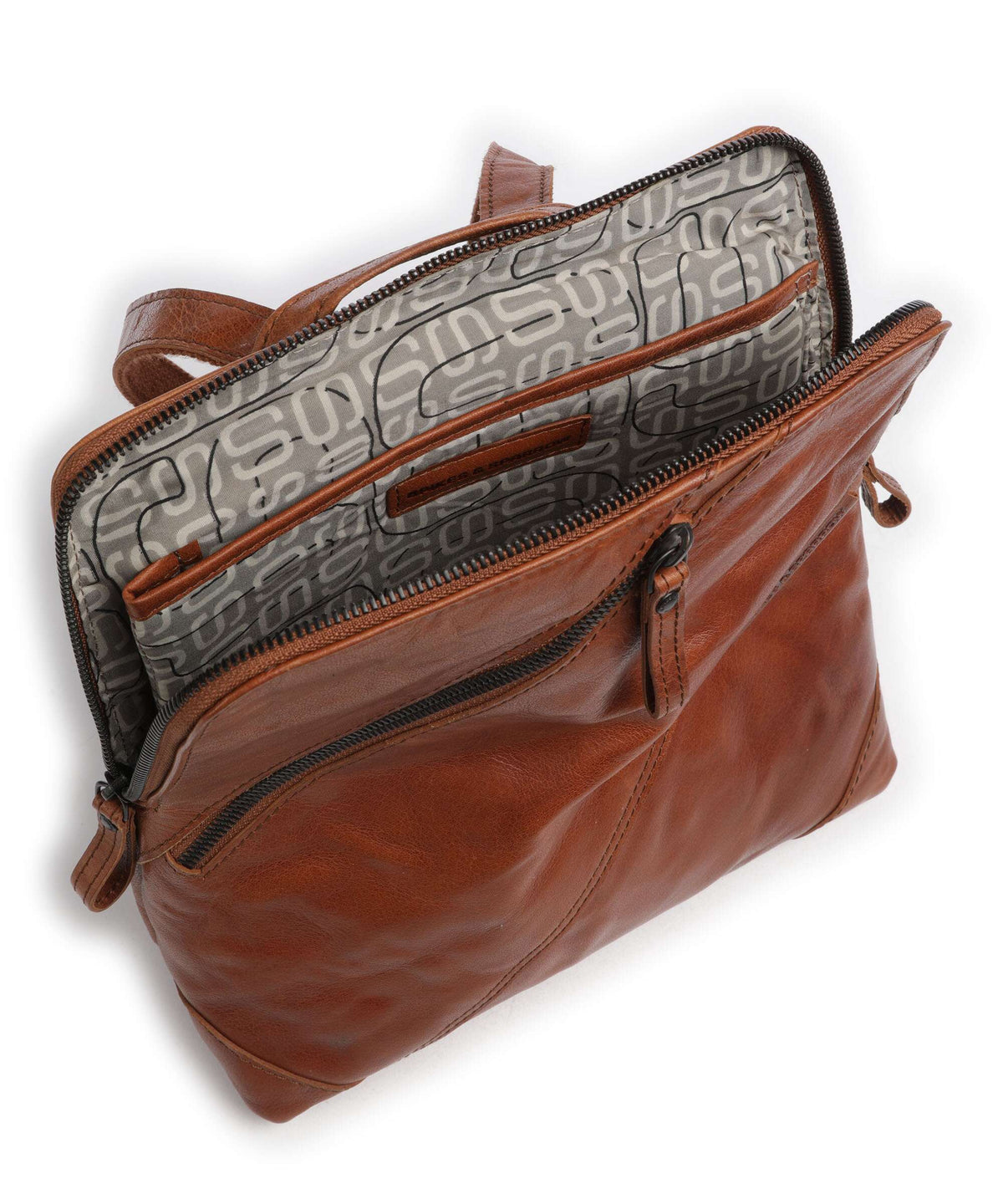 Spikes & Sparrow Bronco Backpack cognac