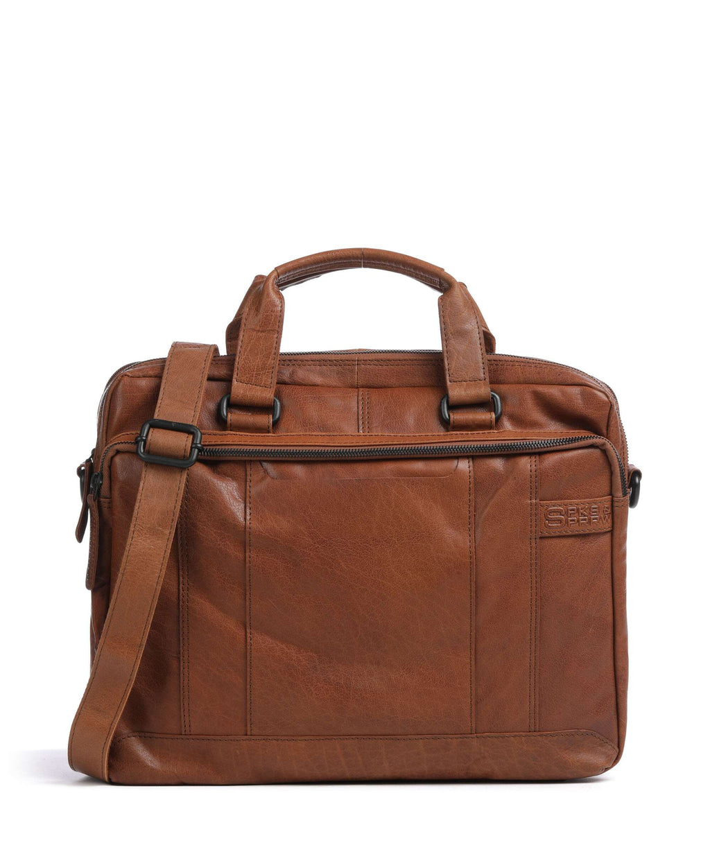Spikes & Sparrow Bronco Kharter Laptop bag brandy