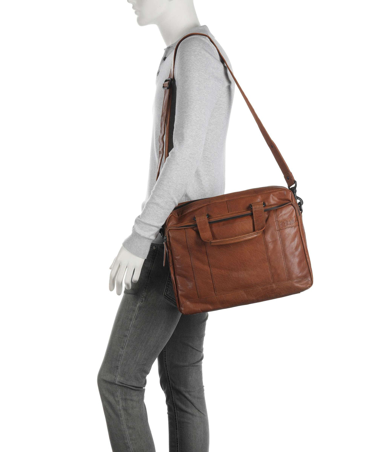 Spikes & Sparrow Bronco Kharter Laptop bag brandy