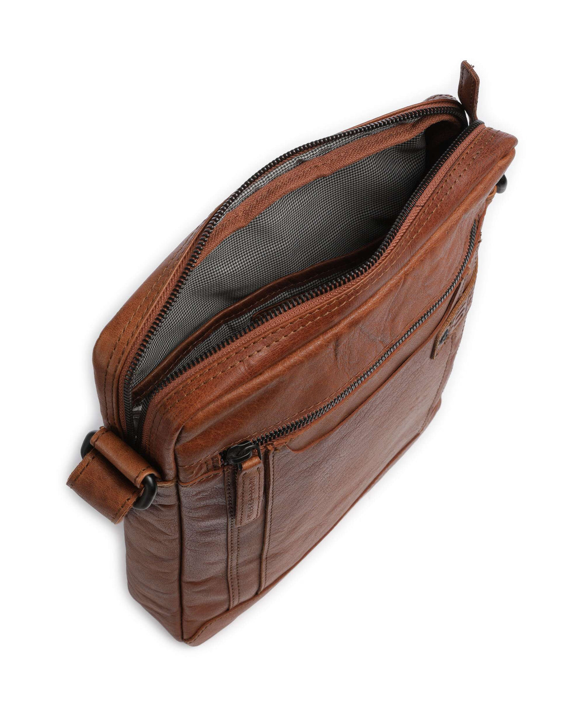 Spikes & Sparrow Bronco Jayed Crossbody bag brandy