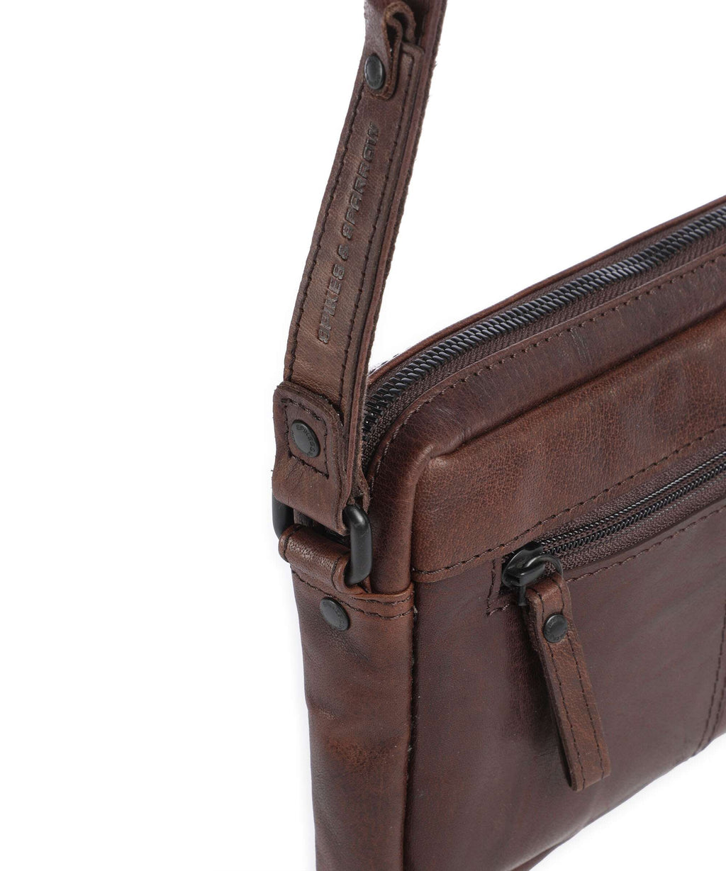 Spikes & Sparrow Bronco Eva Crossbody bag dunkelbraun