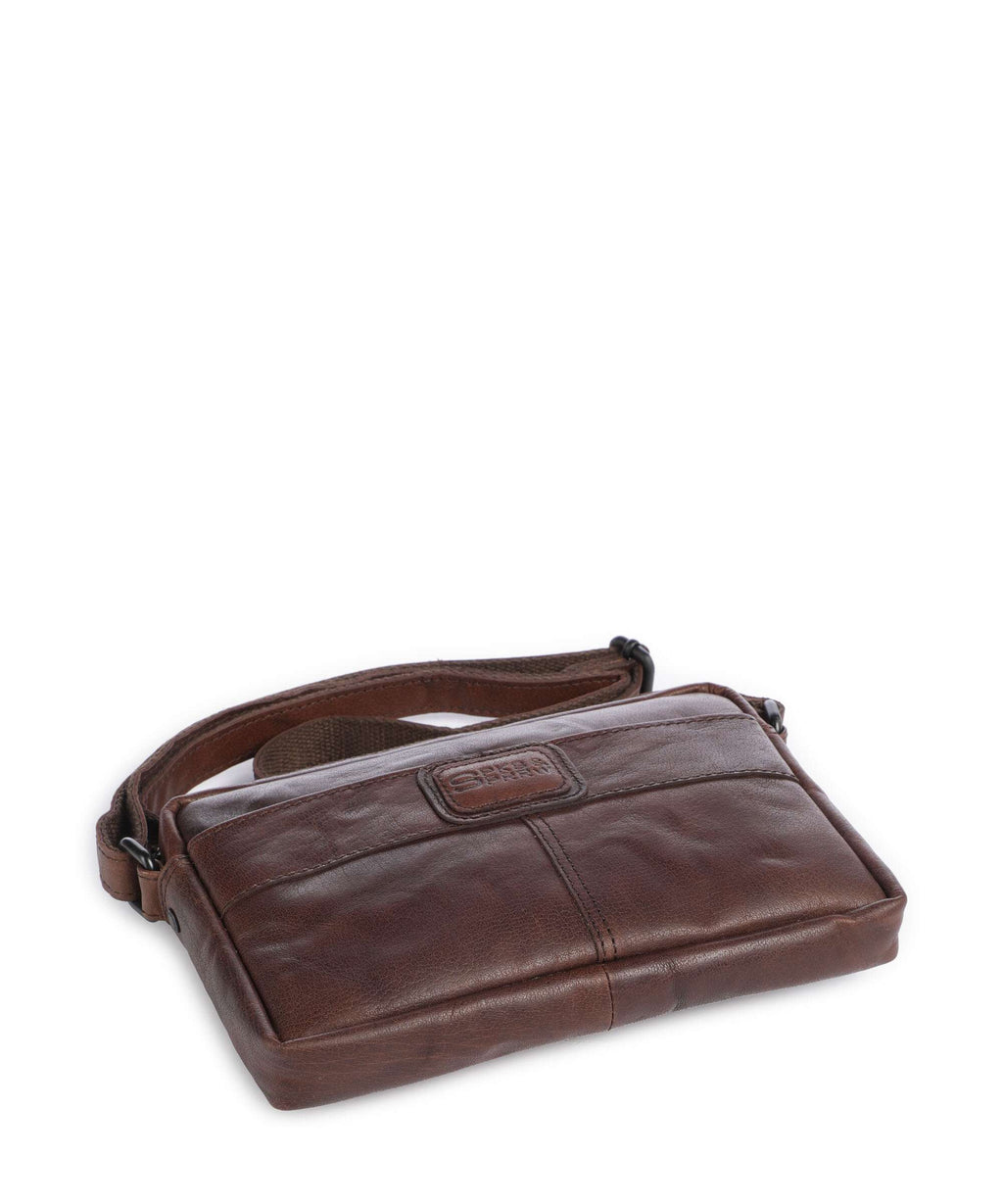 Spikes & Sparrow Bronco Eva Crossbody bag dunkelbraun
