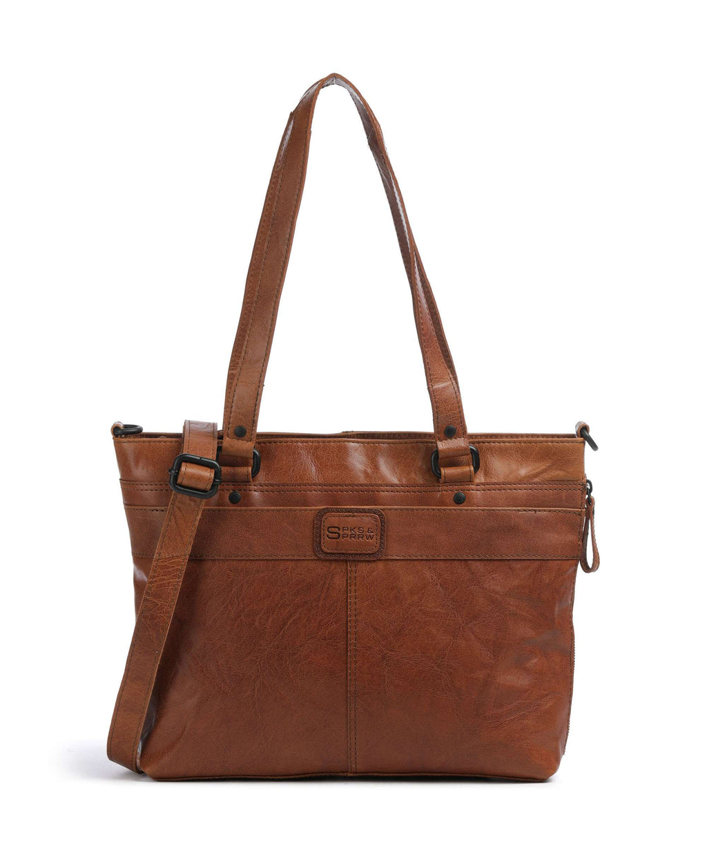 Spikes & Sparrow Bronco Lavendar Tote bag brandy