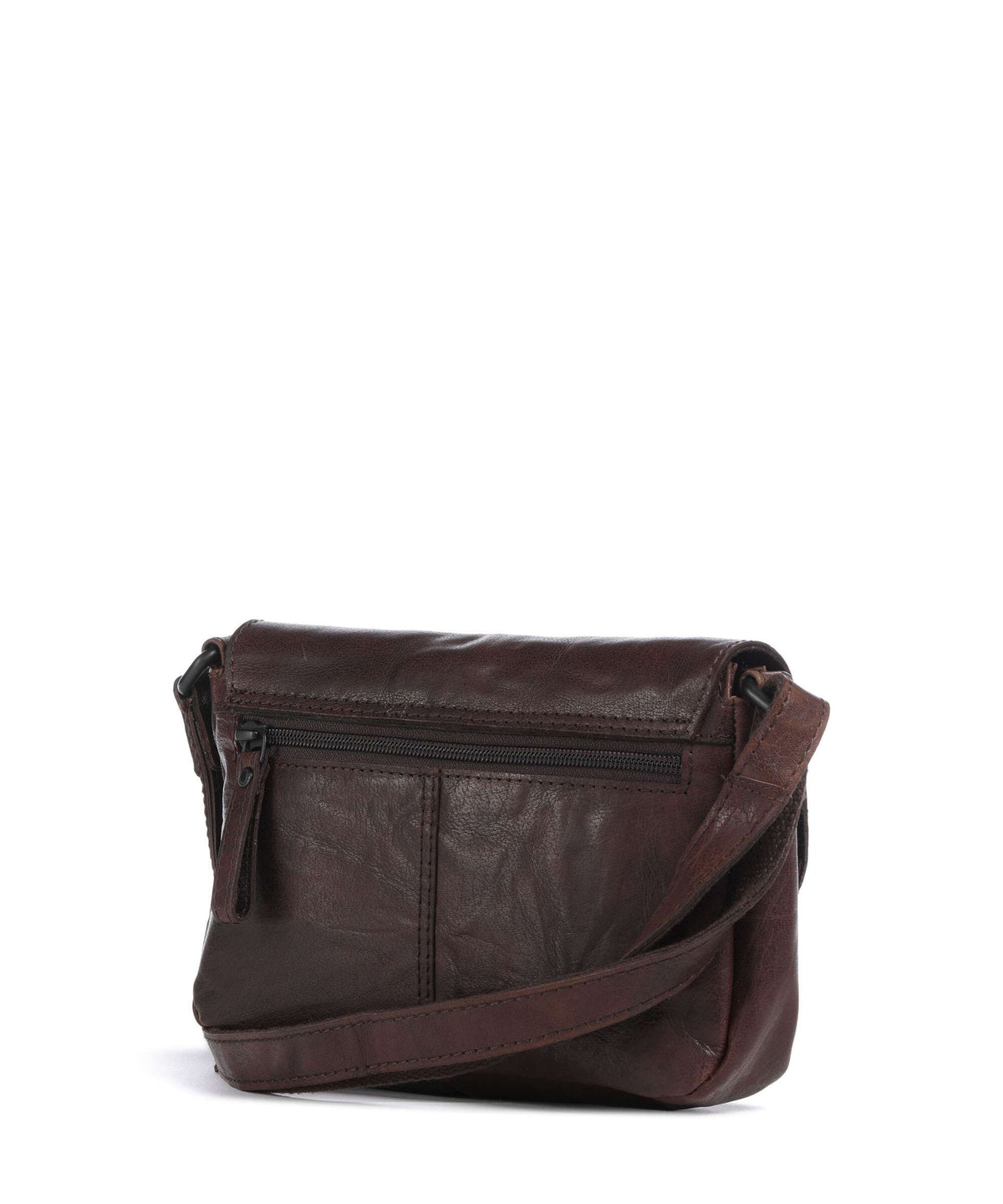Spikes & Sparrow Bronco Linne Crossbody bag dunkelbraun