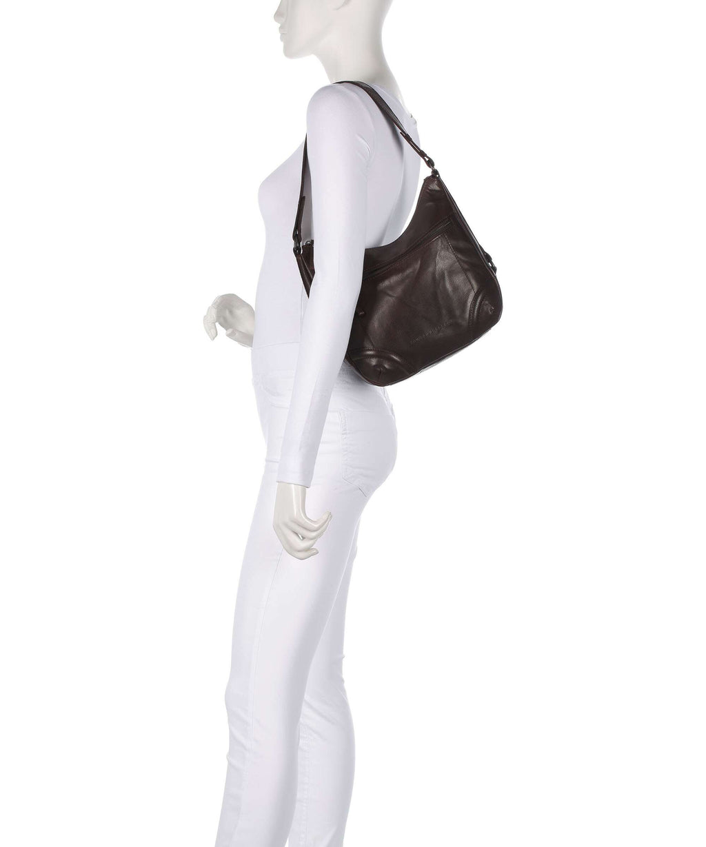 Spikes & Sparrow Bronco Candee Hobo bag dunkelbraun
