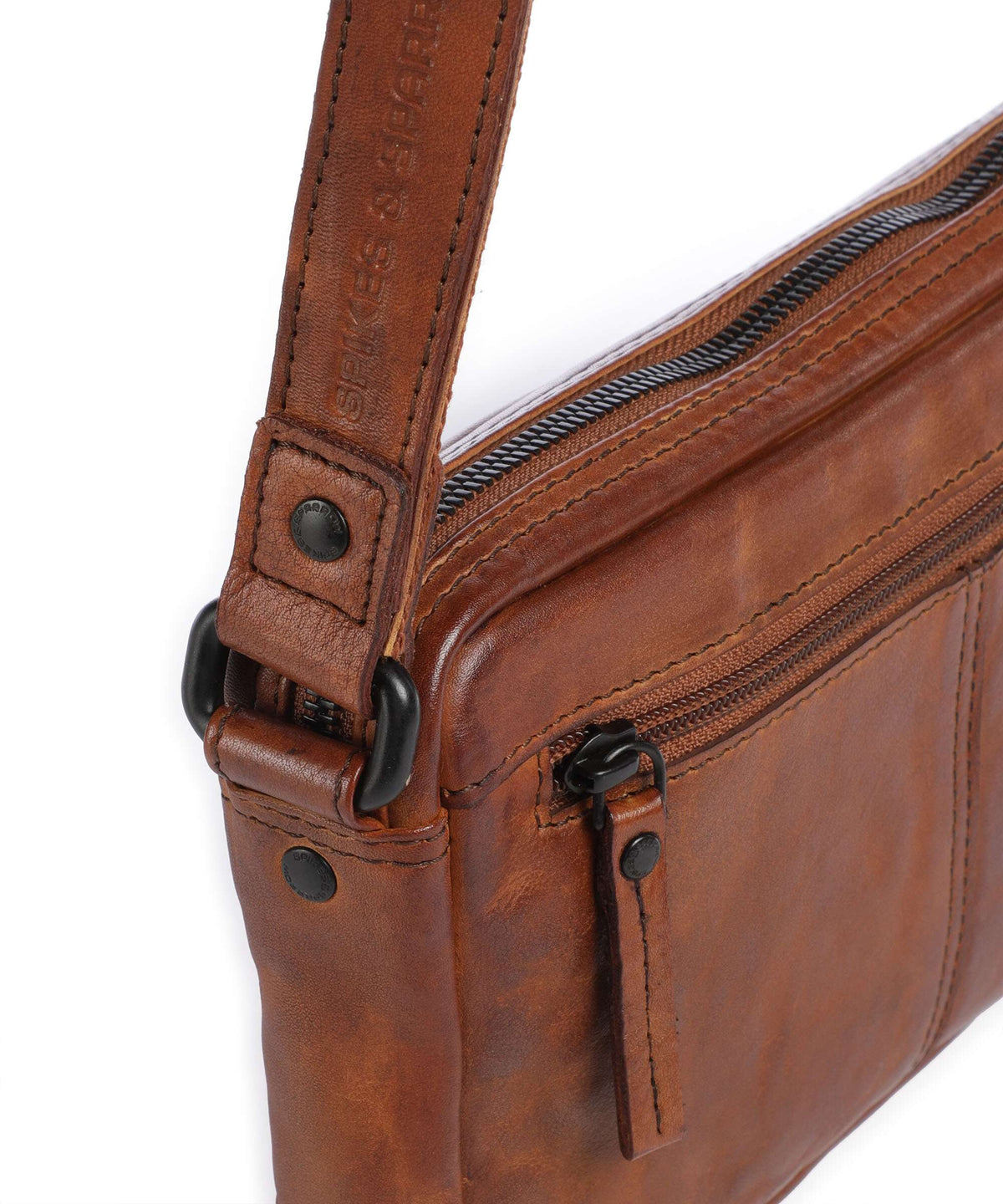 Spikes & Sparrow Apache Hubbert Crossbody bag brandy