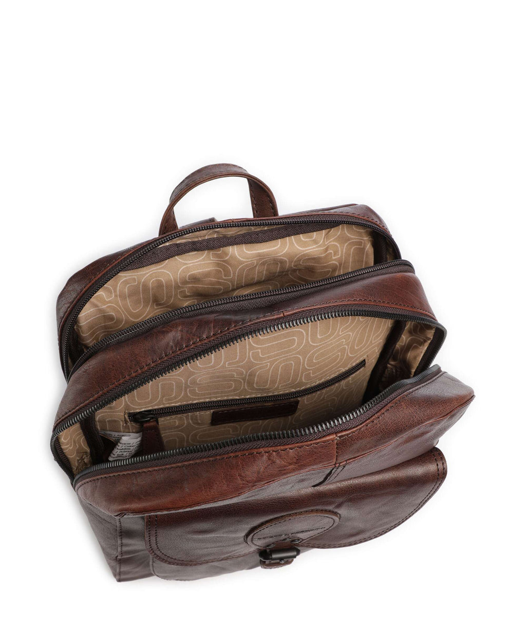 Spikes & Sparrow Bronco May Backpack dark brown