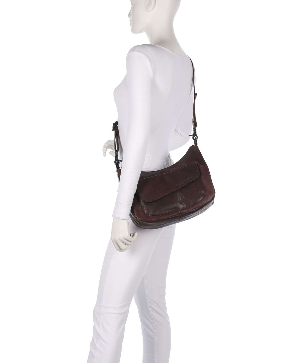 Spikes & Sparrow Bronco Ida Hobo bag dark brown
