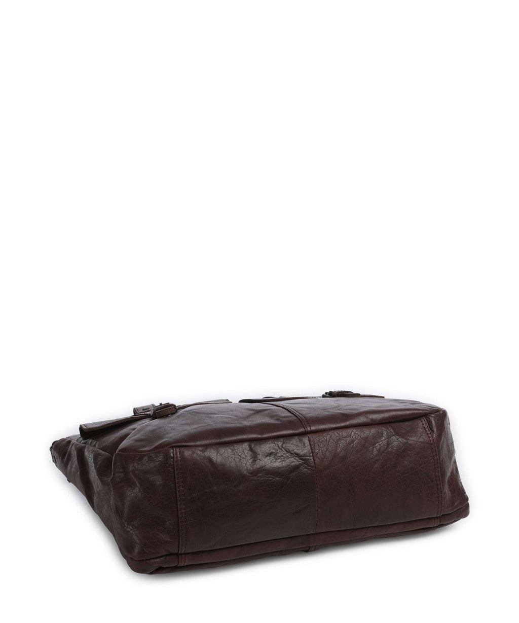 Spikes & Sparrow Bronco Fee Briefcase dark brown