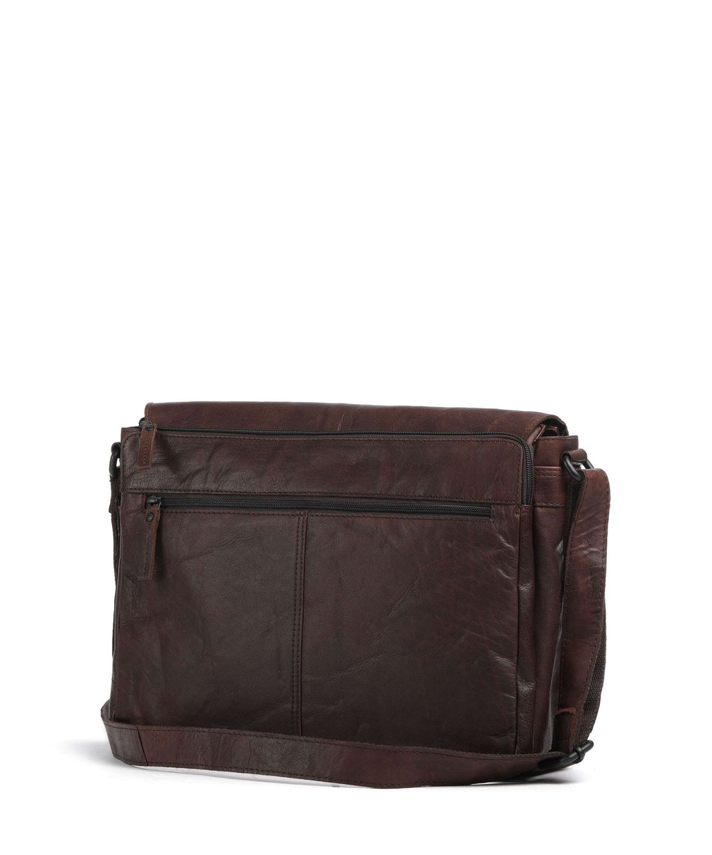 Spikes & Sparrow Bronco Ronn Messenger bag dark brown