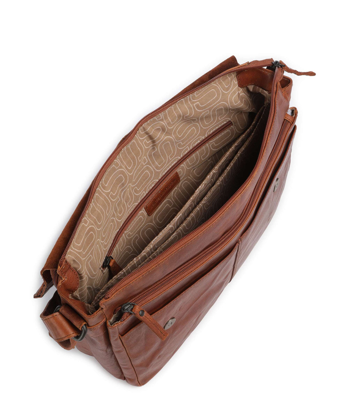 Spikes & Sparrow Bronco Ronn Messenger bag brandy