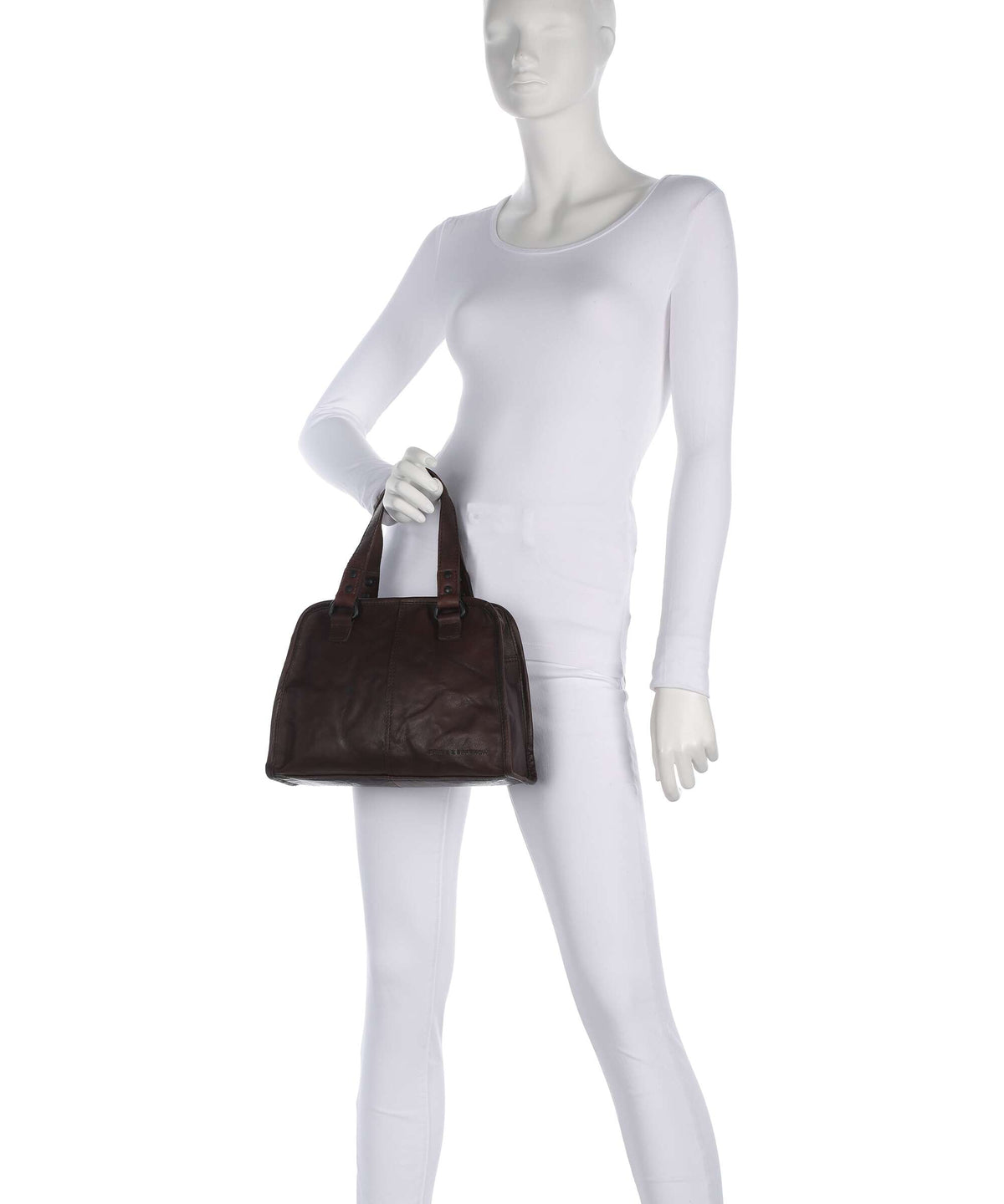 Spikes & Sparrow Bronco Danine Handbag dark brown
