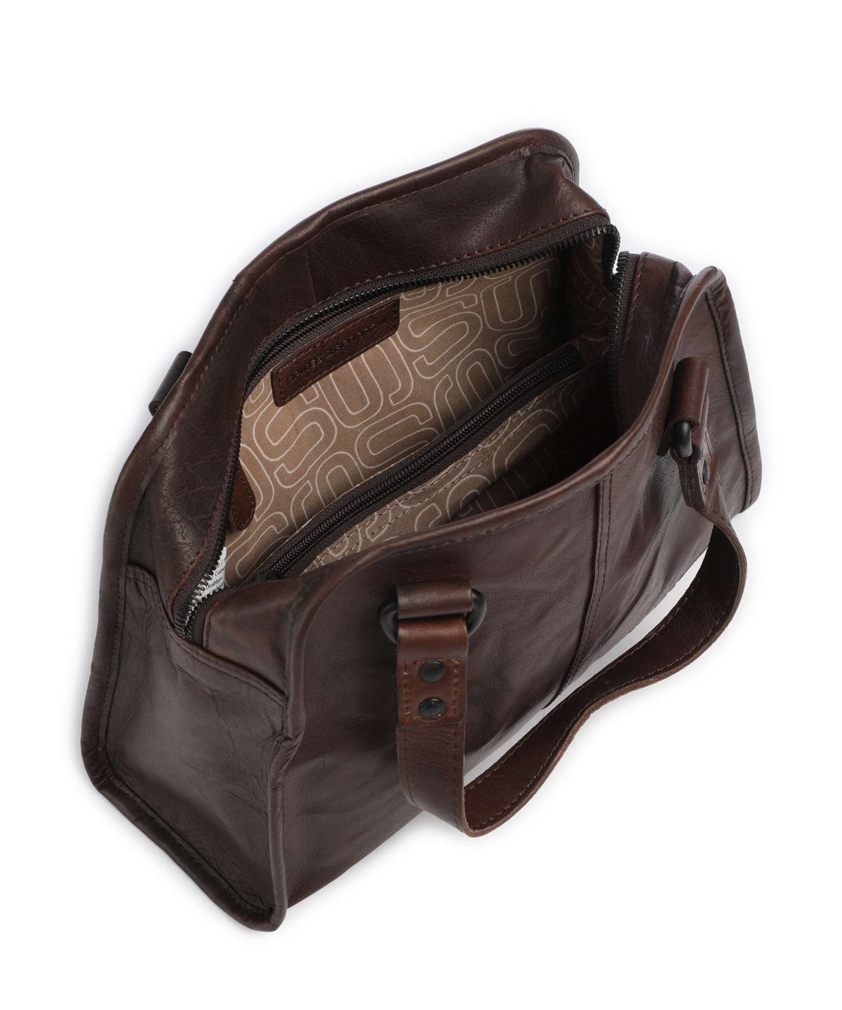 Spikes & Sparrow Bronco Danine Handbag dark brown