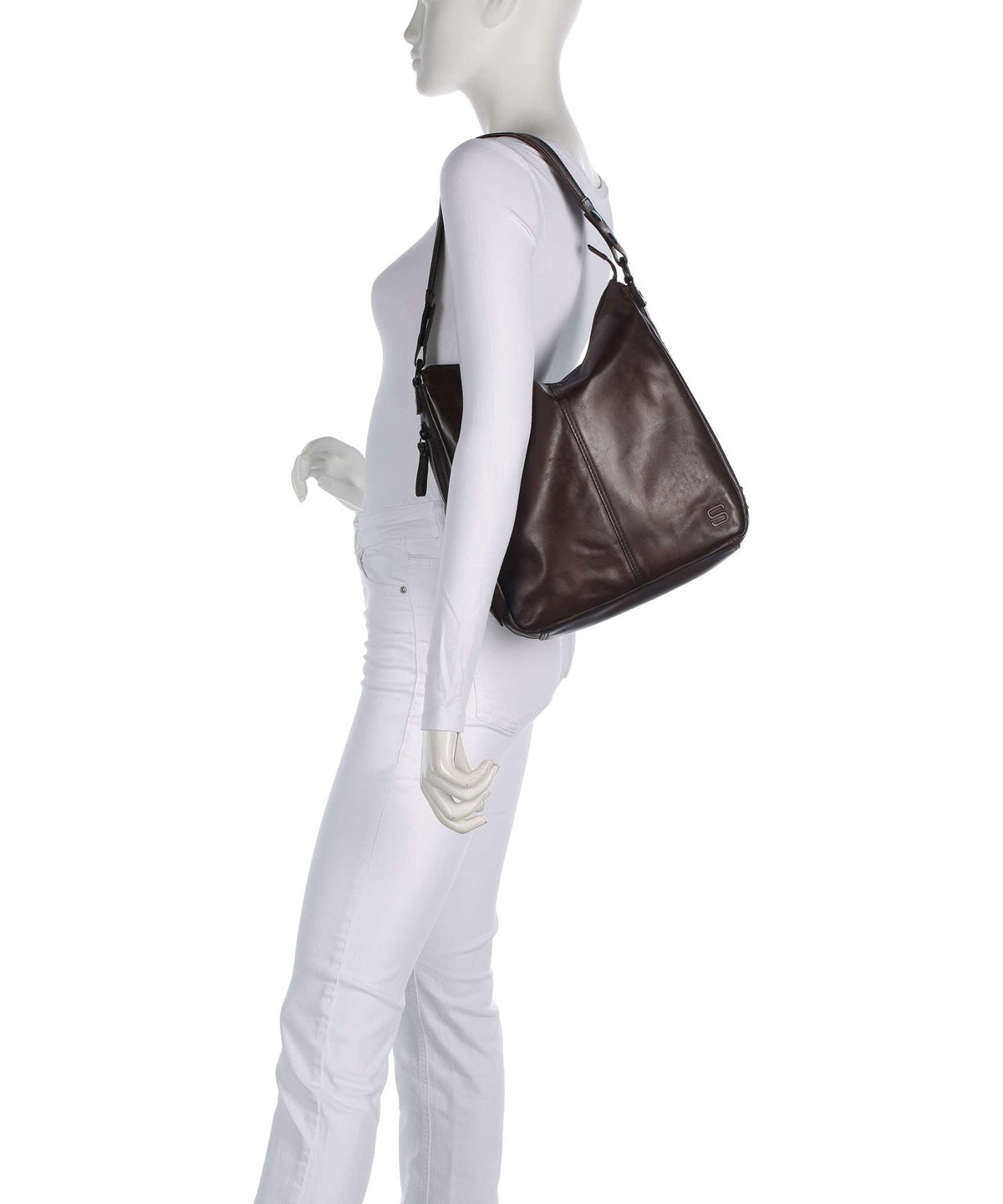 Spikes & Sparrow Apache Gayla Hobo bag dark brown
