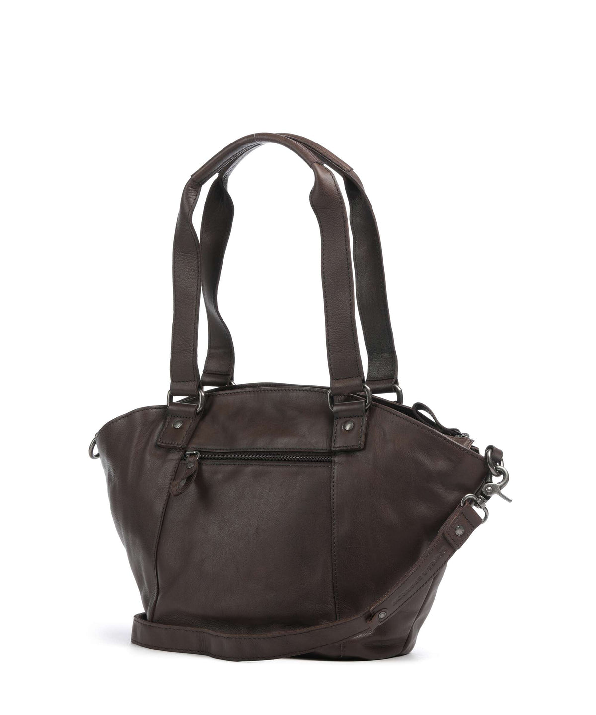 Spikes & Sparrow Woven Patty Tote bag dark brown
