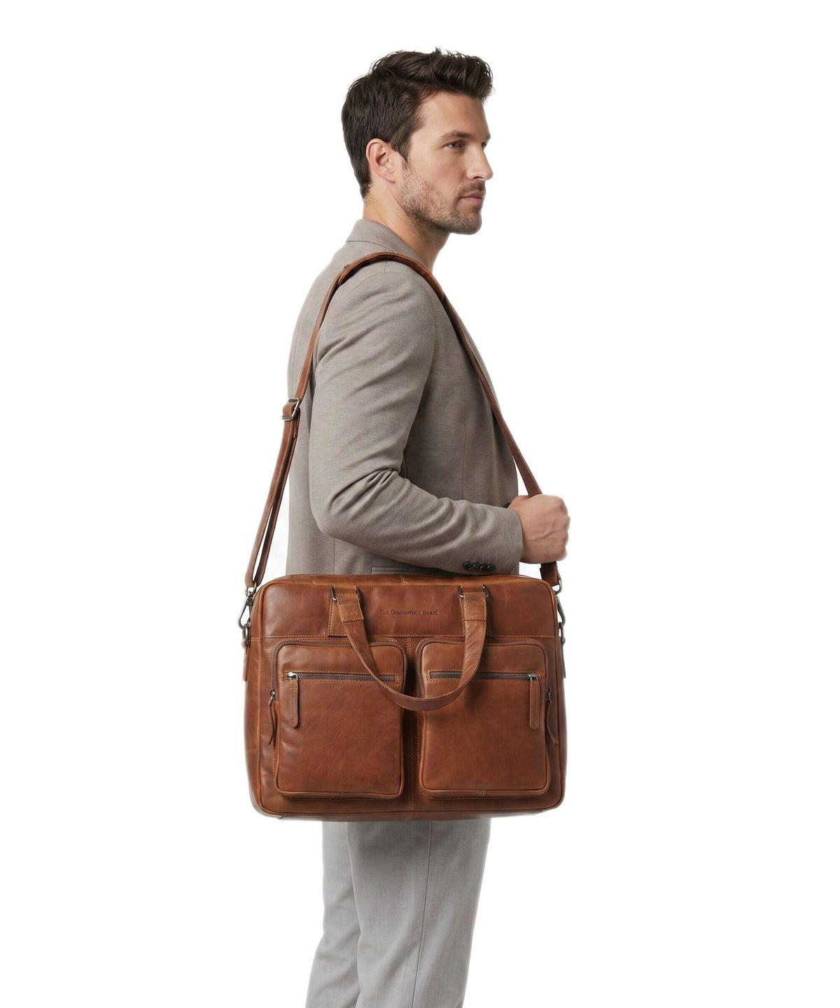 The Chesterfield Brand Misha Briefcase cognac