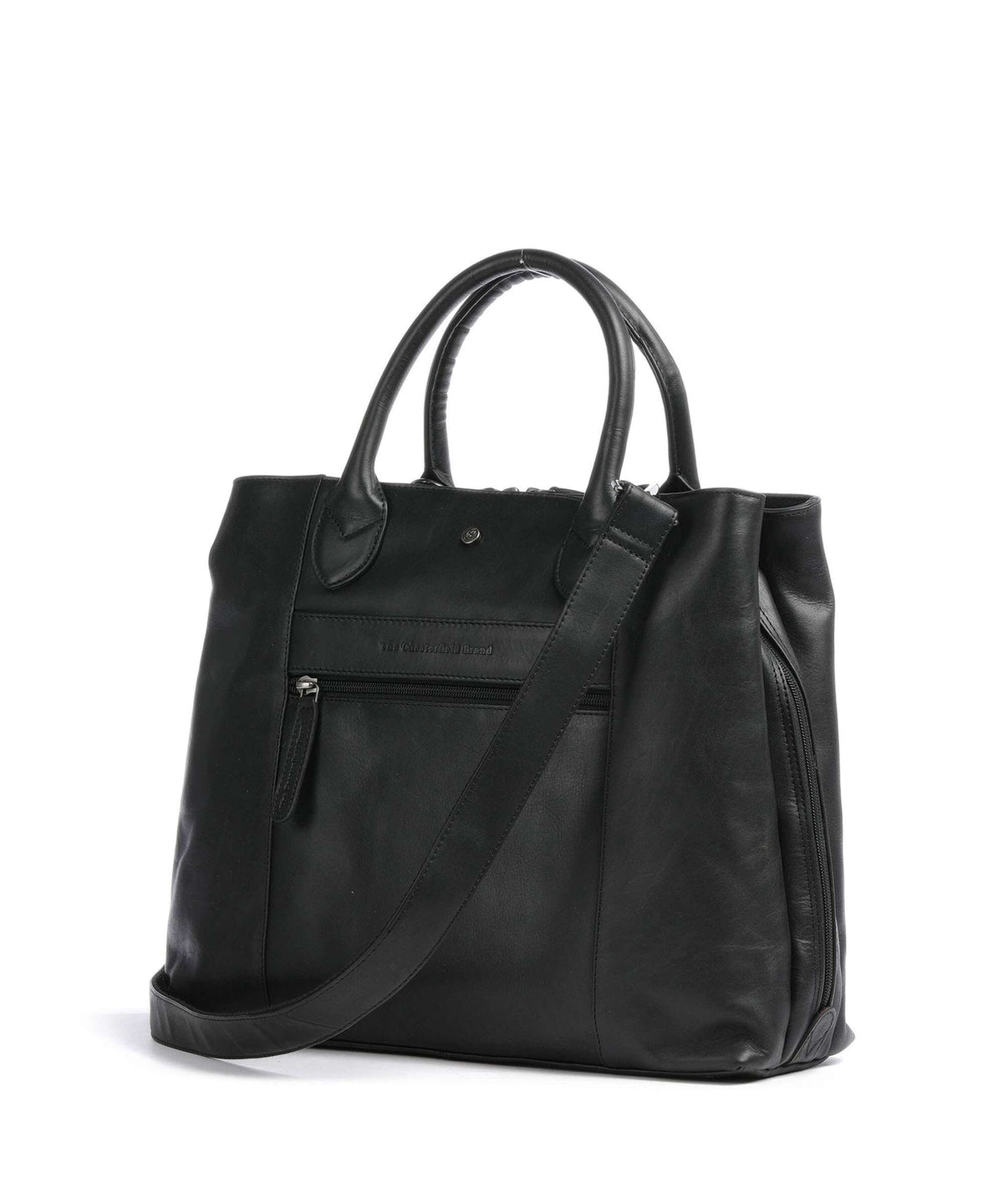 The Chesterfield Brand Wax Pull Up Cow Passau Handbag black