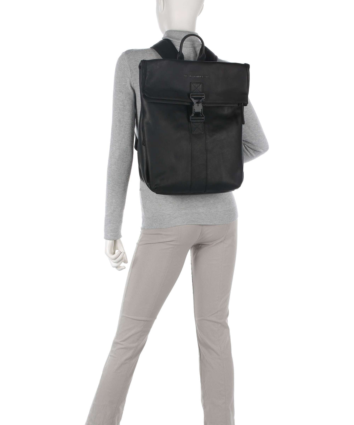 The Chesterfield Brand Wax Pull Up Cow Savona Backpack black