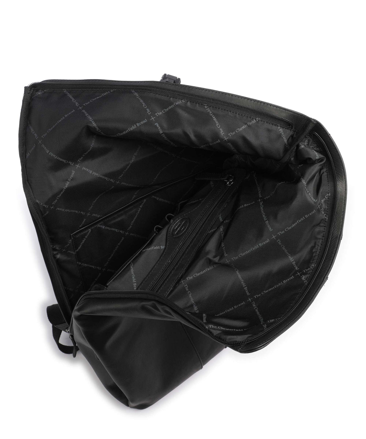 The Chesterfield Brand Wax Pull Up Cow Savona Backpack black