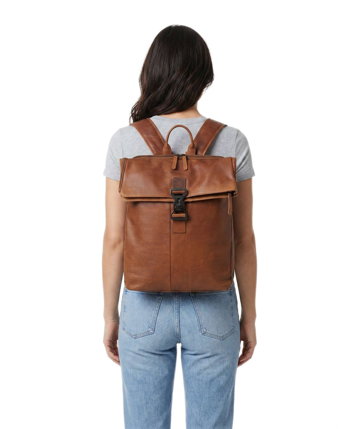 The Chesterfield Brand Wax Pull Up Cow Savona Backpack cognac
