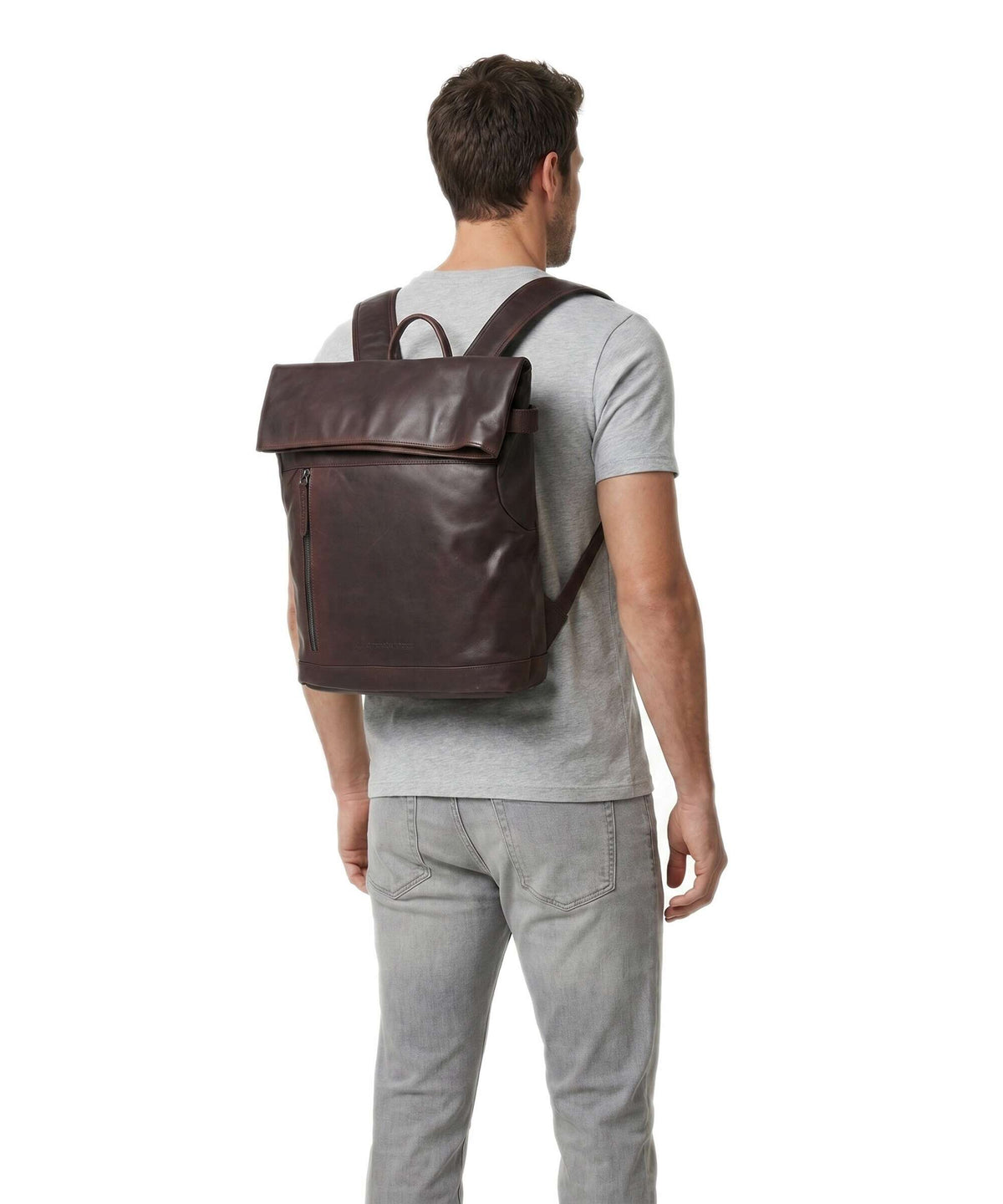 The Chesterfield Brand Wax Pull Up Cow Mazara Backpack brown