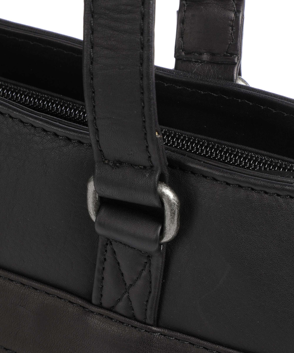 The Chesterfield Brand Wax Pull Up Cow Fidenza Tote bag black