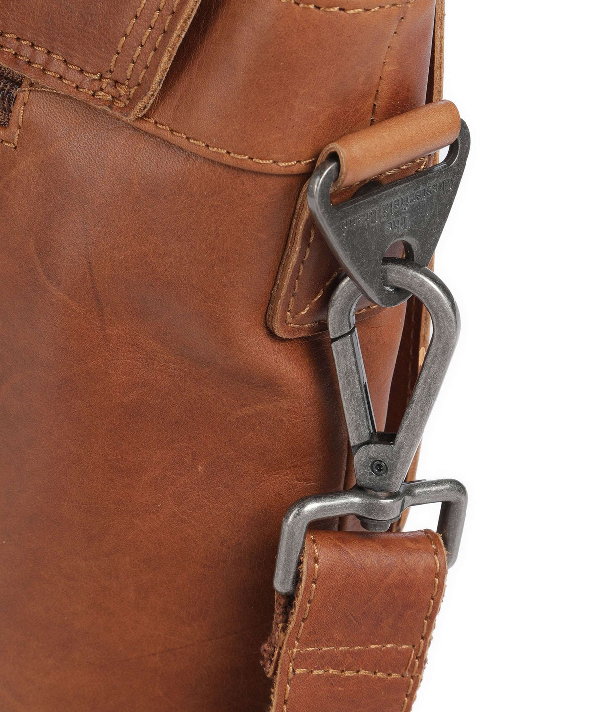 The Chesterfield Brand Veneto Briefcase cognac