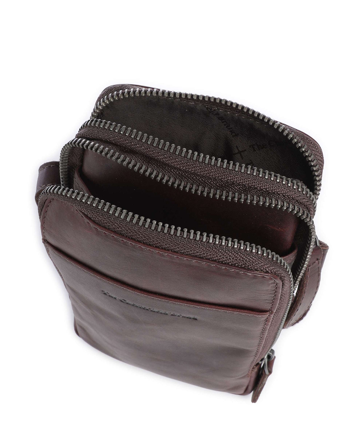The Chesterfield Brand Wax Pull Up Cow Alesund Phone bag brown