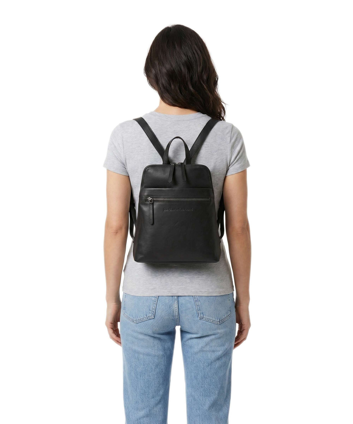 The Chesterfield Brand Wax Pull Up Cow Linford Backpack black