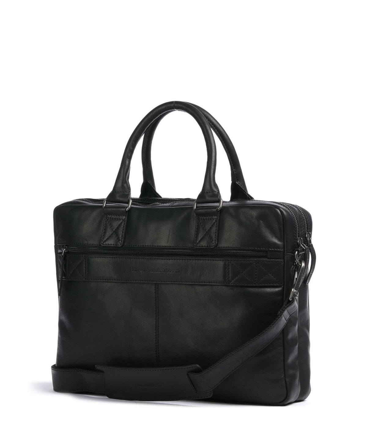 The Chesterfield Brand Wax Pull Up Cow Fabian Briefcase black