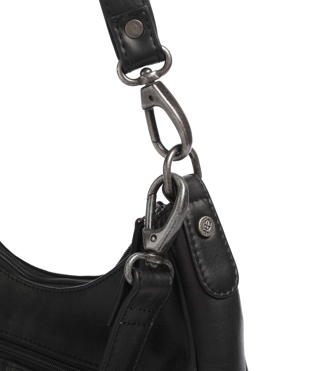The Chesterfield Brand Wax Pull Up Cow Alexandria Shoulder bag black