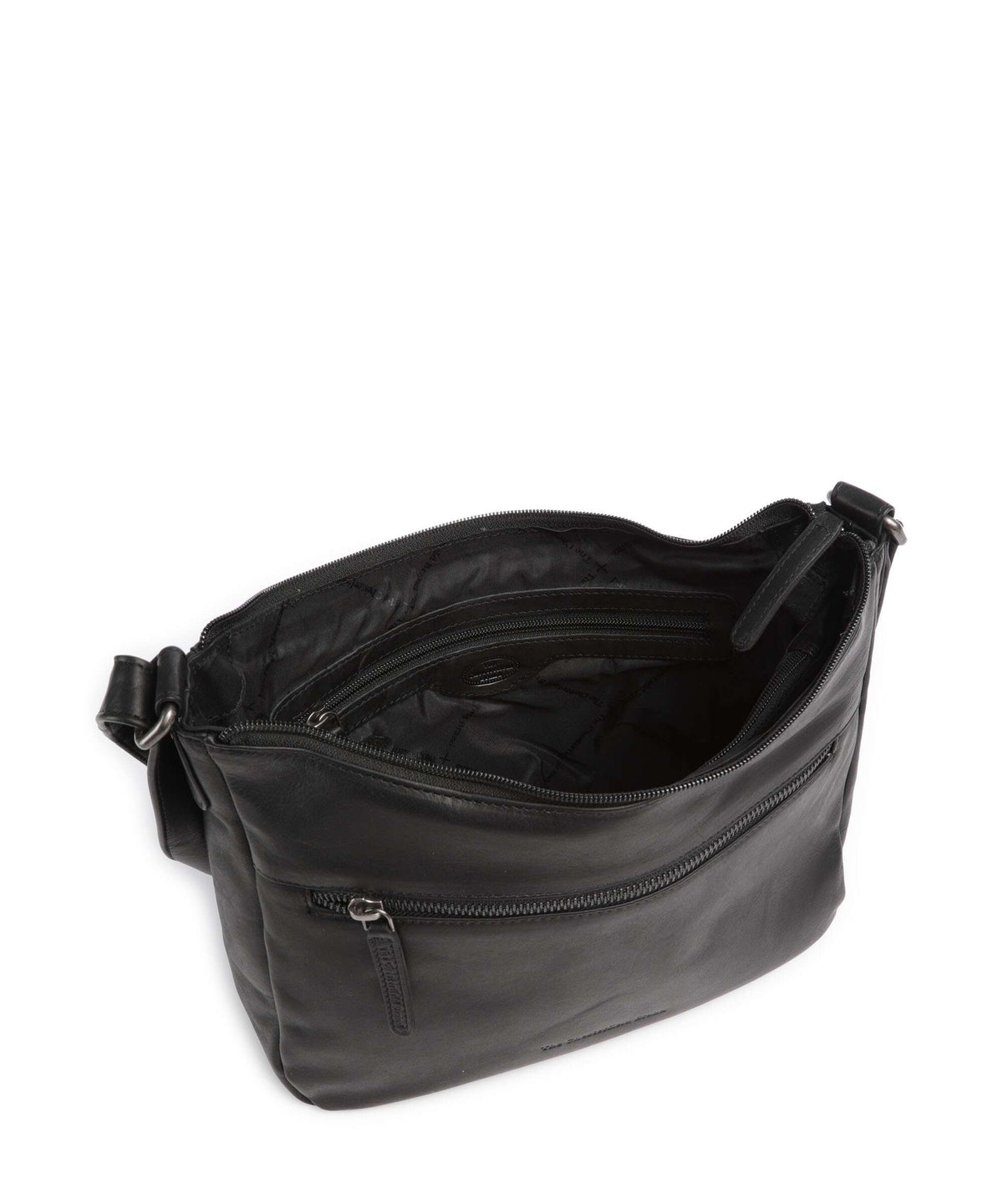 The Chesterfield Brand Wax Pull Up Cow Loraine Crossbody bag black