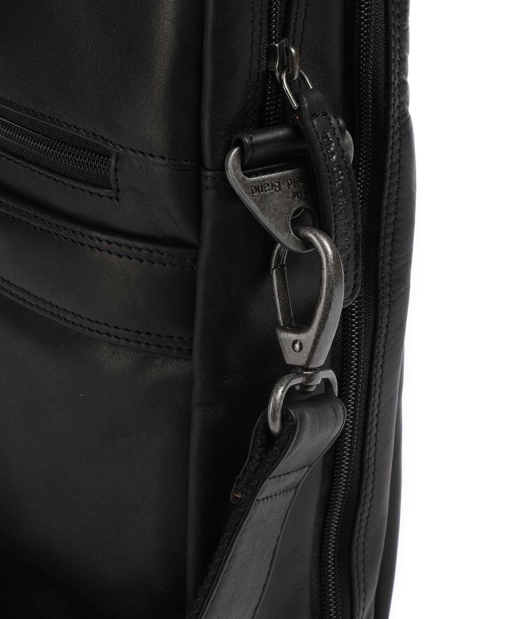 The Chesterfield Brand Cow Wax Pull Up Frazer Briefcase black