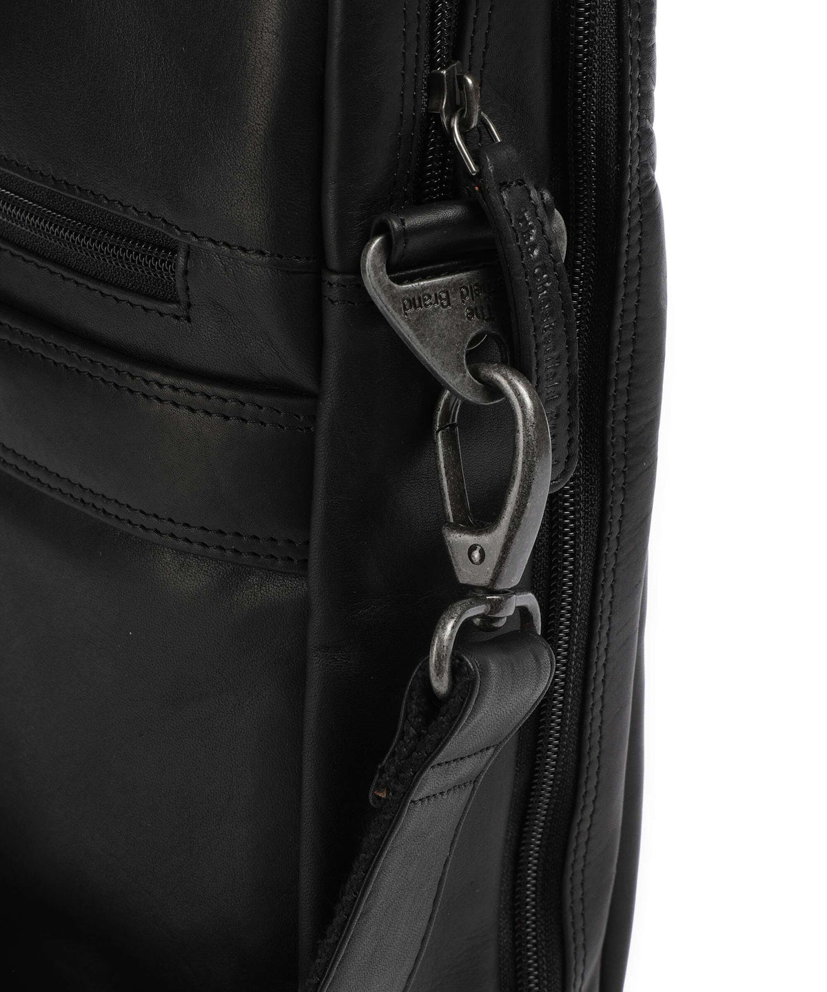 The Chesterfield Brand Cow Wax Pull Up Frazer Briefcase black
