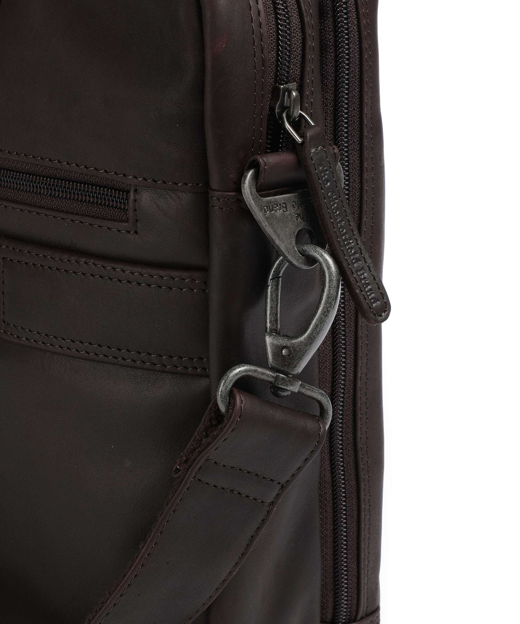 The Chesterfield Brand Cow Wax Pull Up Frazer Briefcase brown