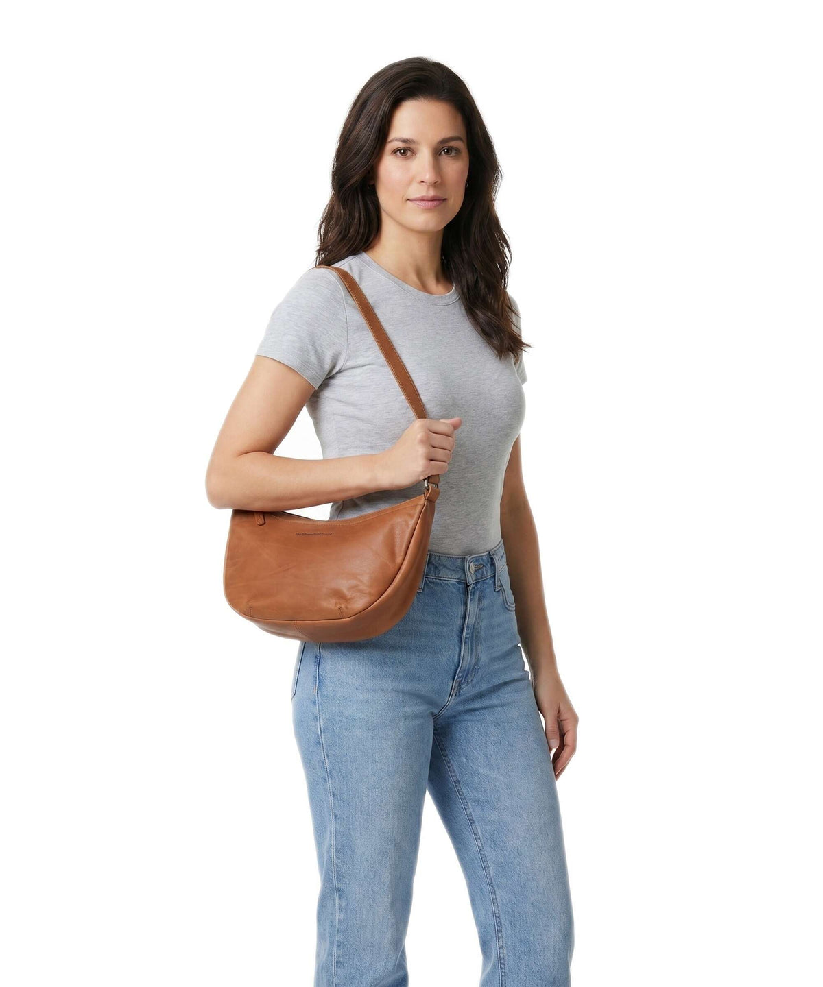 The Chesterfield Brand Wax Pull Up Cow Piemonte Crossbody bag cognac